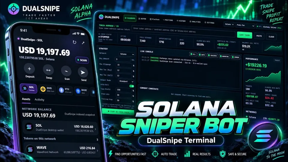 solana sniper bot: fast auto trading and live token scanning with DualSnipe